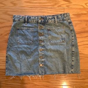 Large jean skirt from Zara